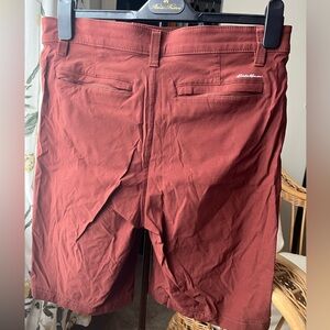 Eddie Bauer Men's Rust Flat Front Shorts
